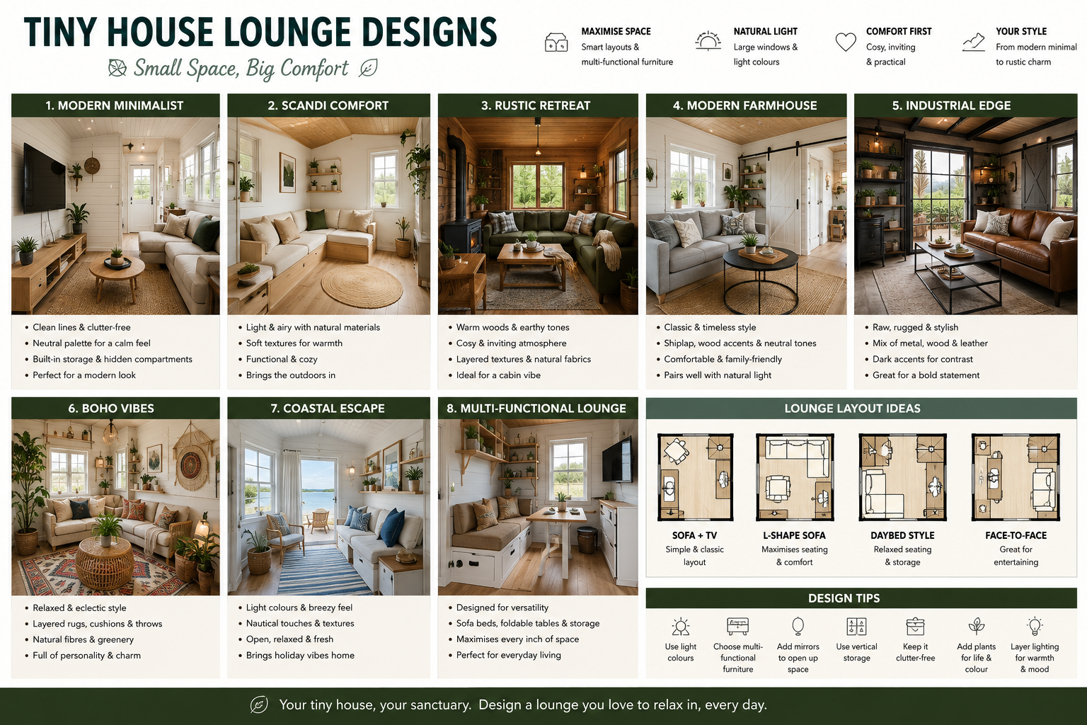 Tiny house living area